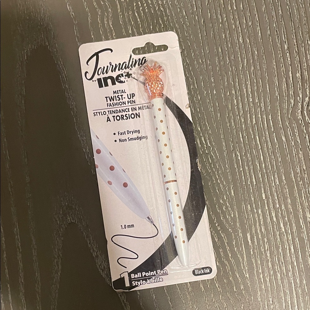 Tourmaline Ink Metal Twist-Up Fashion Pen
